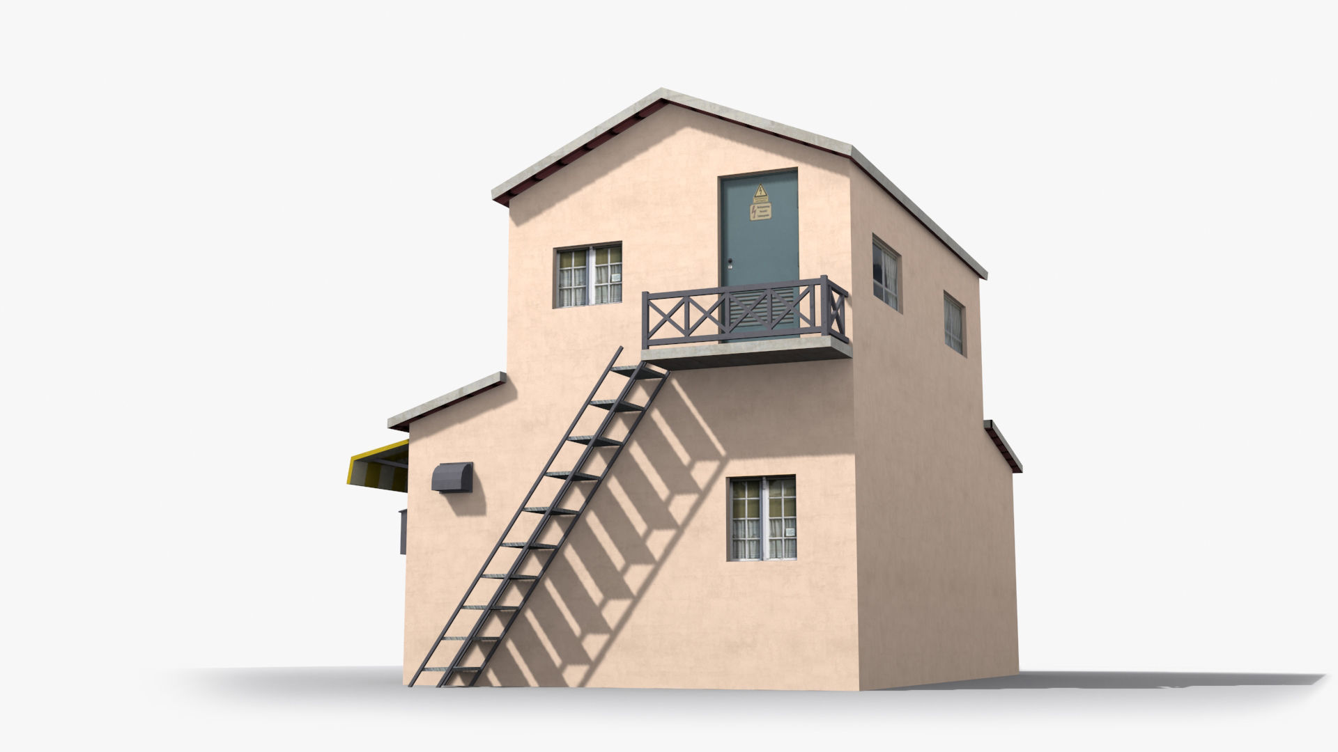 Japanese House x11 Low-poly 3D model_4