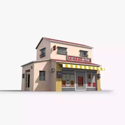 Japanese House x11 Low-poly 3D model