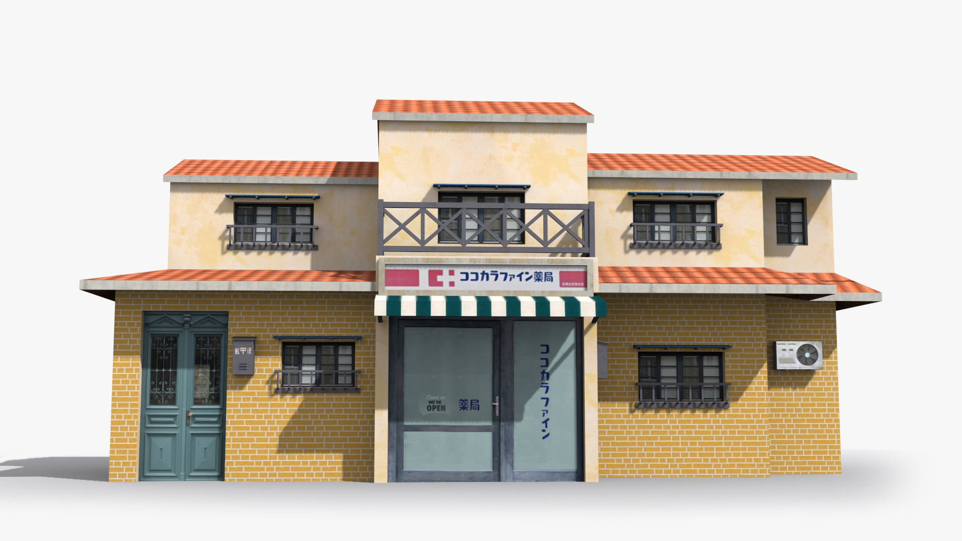 Japanese House x15 Low-poly 3D model_1