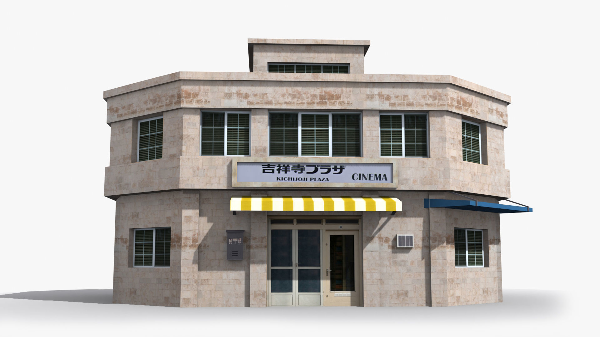 Japanese House x18 Low-poly 3D model_1