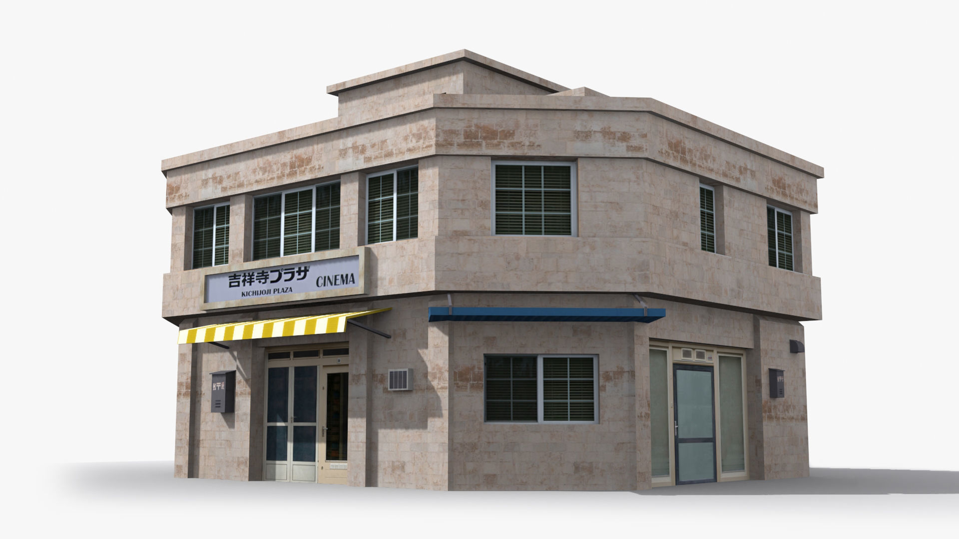 Japanese House x18 Low-poly 3D model_2