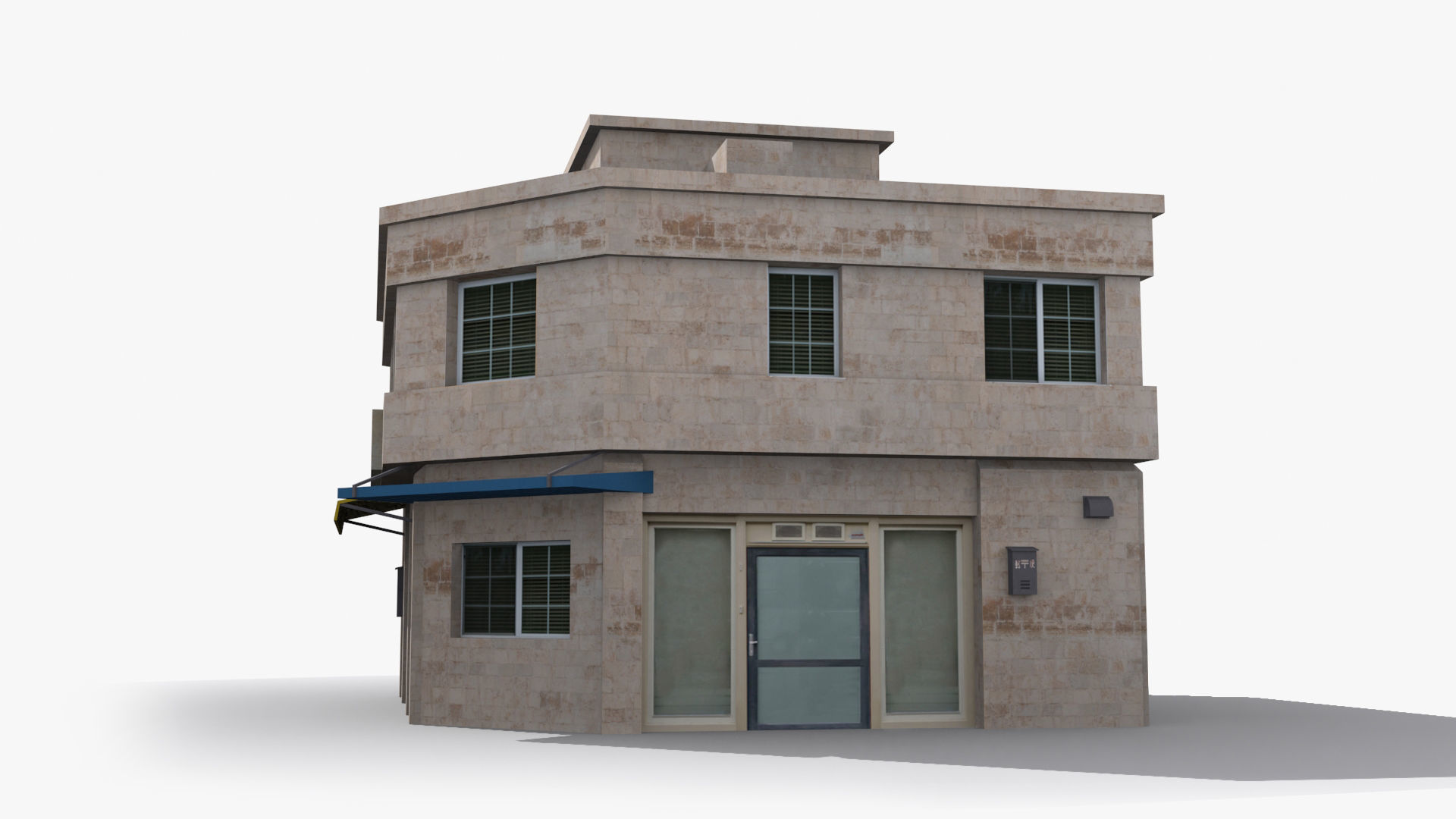 Japanese House x18 Low-poly 3D model_3