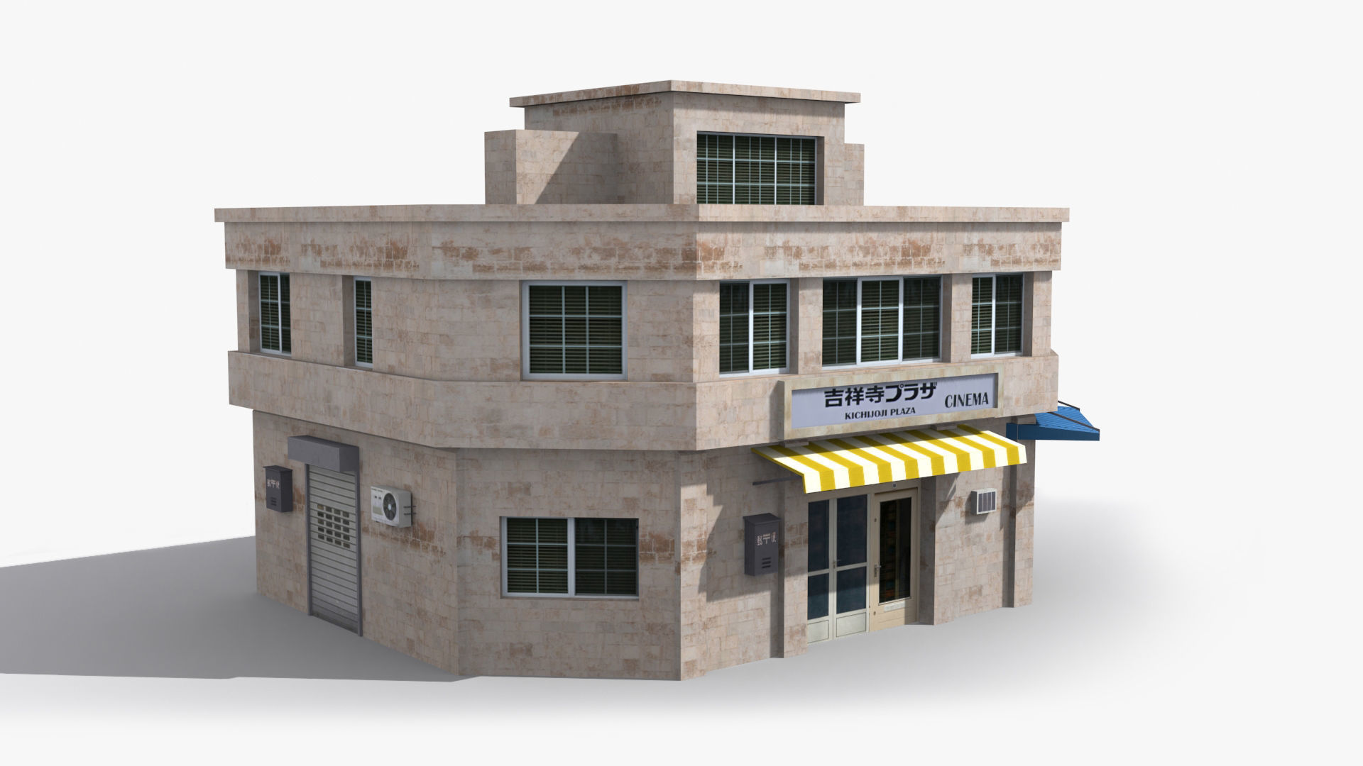 Japanese House x18 Low-poly 3D model_5