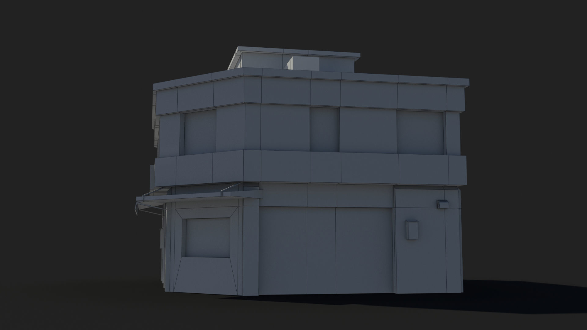 Japanese House x18 Low-poly 3D model_9