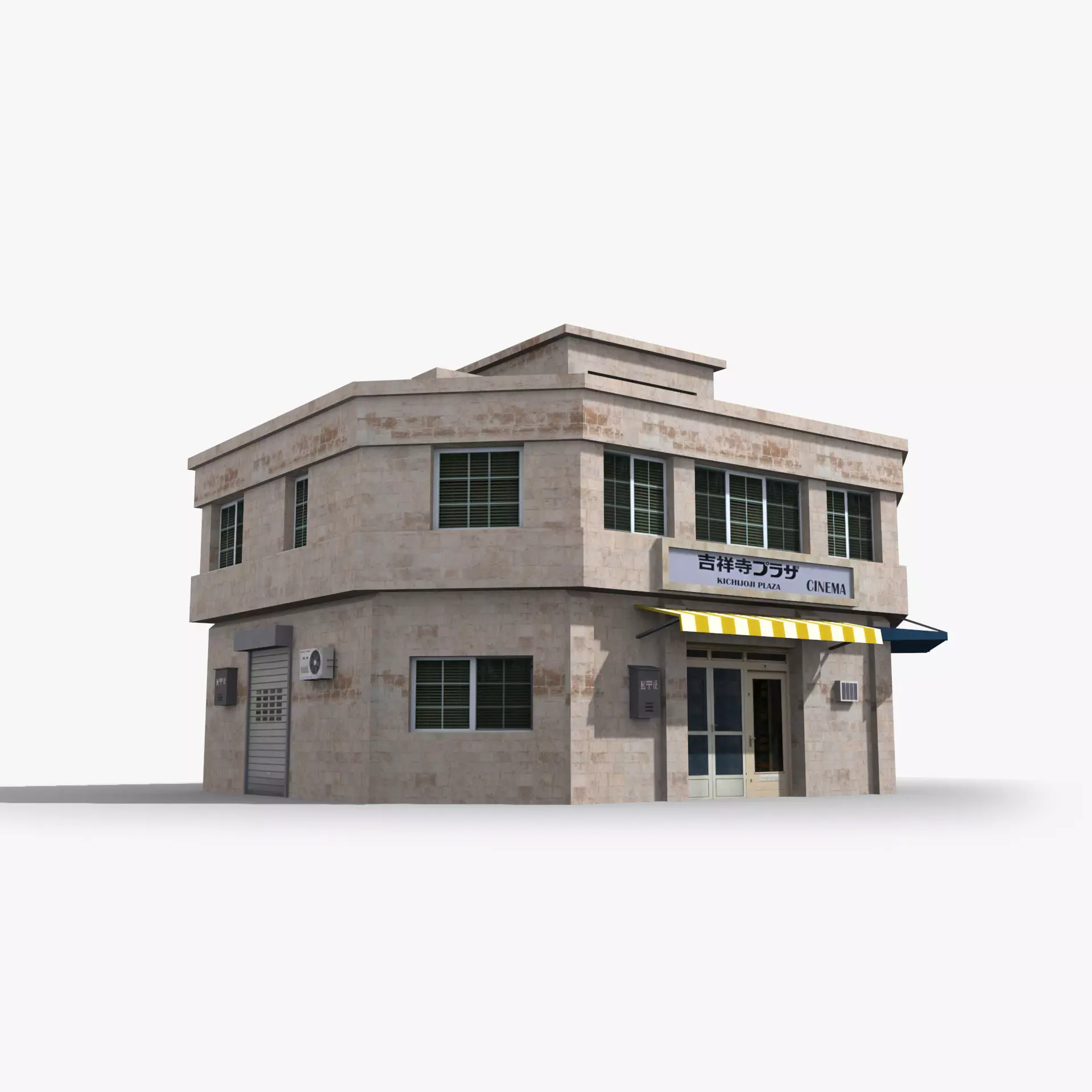 Japanese House x18 Low-poly 3D model_0