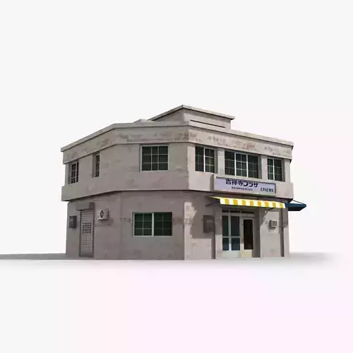 Japanese House x18 Low-poly 3D model