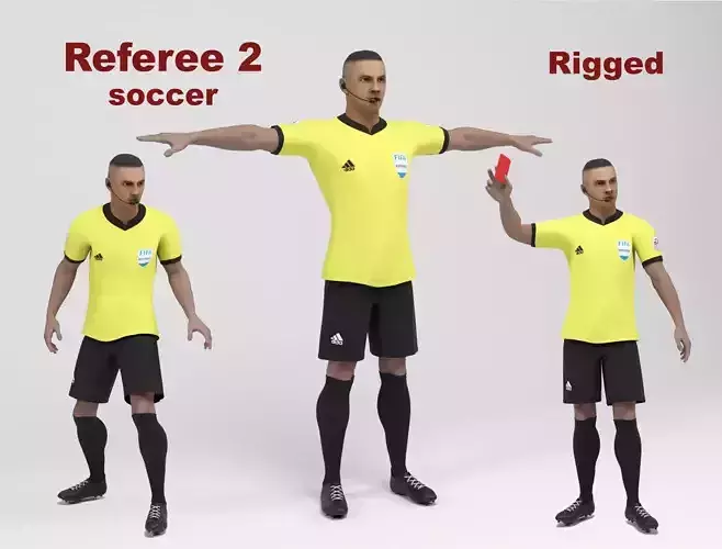Referee 2 soccer 3D model