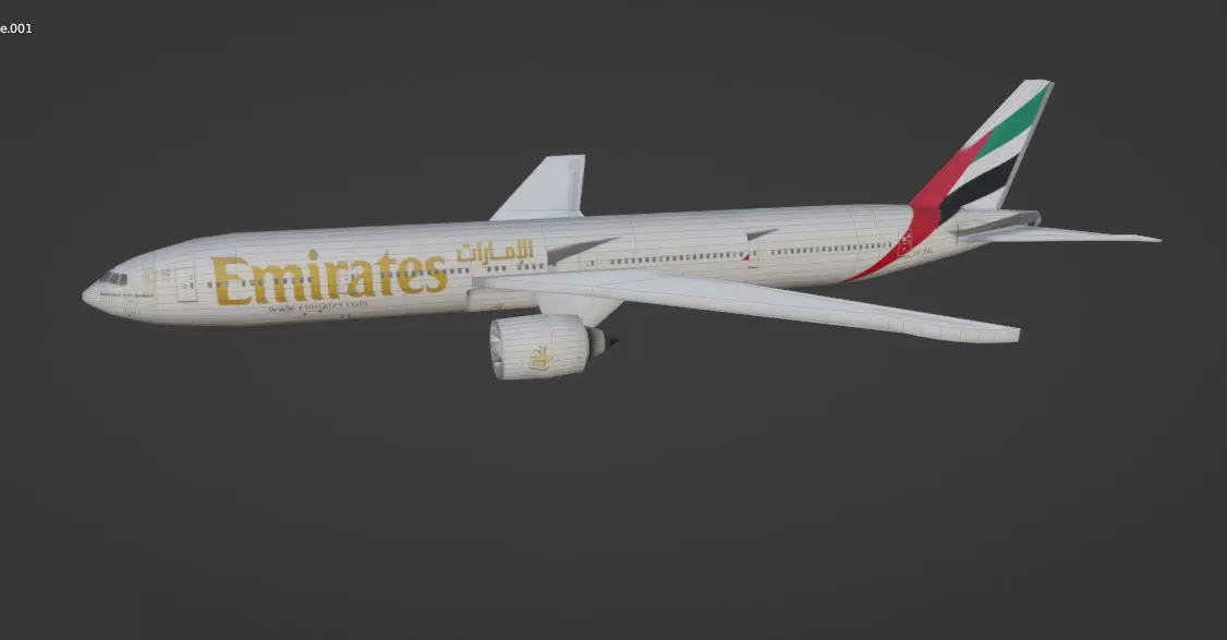 FLY EMIRATES AEROPLANE 3D model