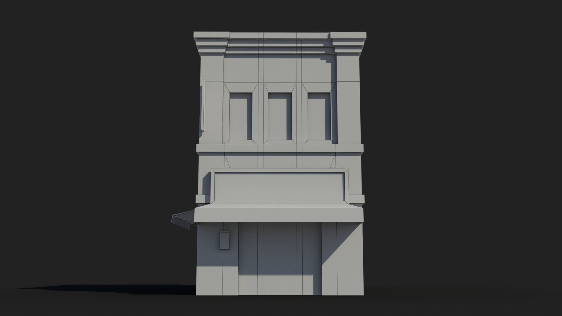 Japanese House x20 Low-poly 3D model_6