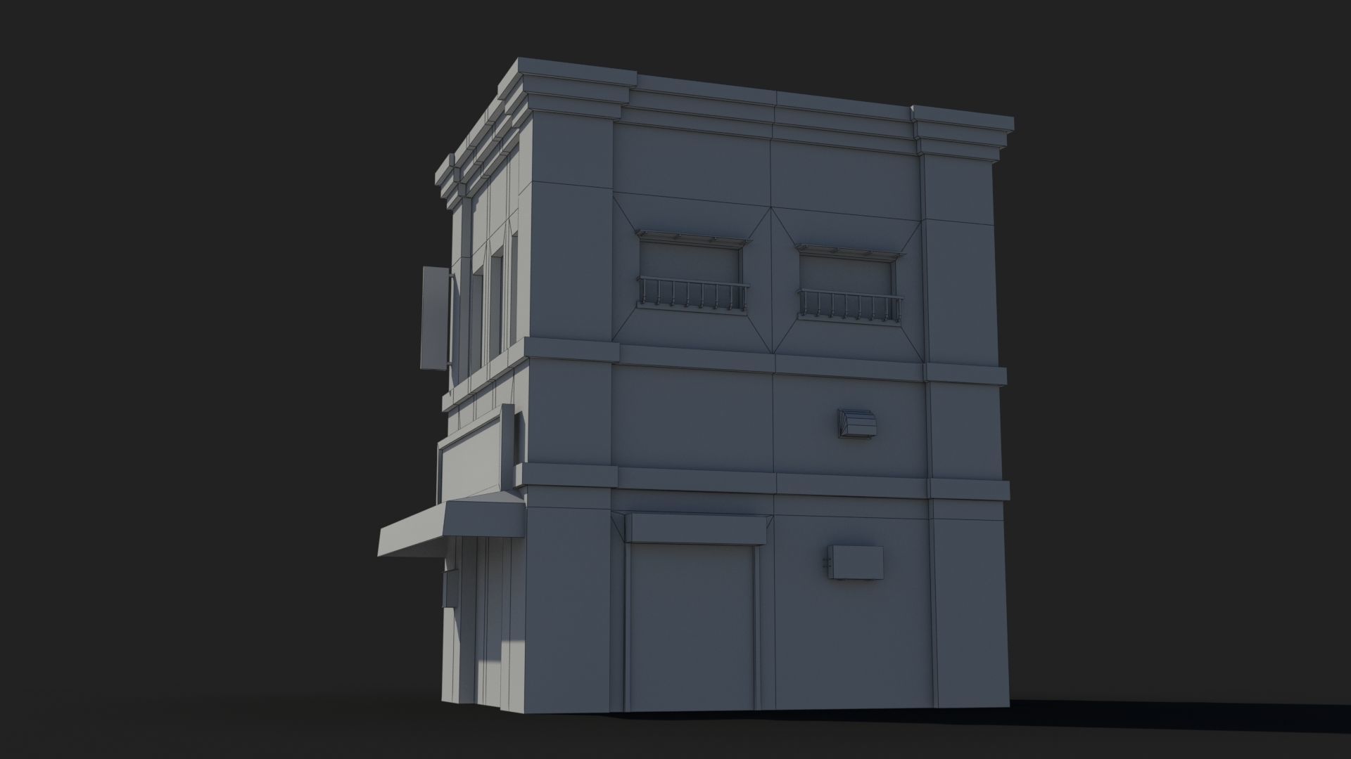 Japanese House x20 Low-poly 3D model_9