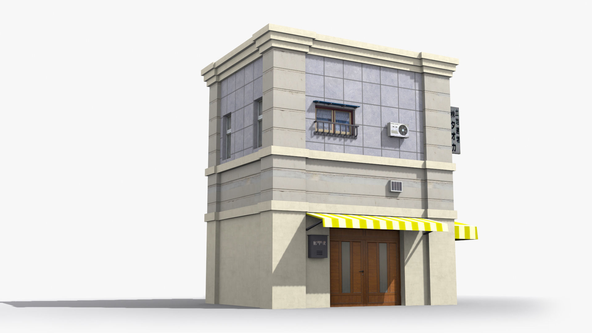 Japanese House x20 Low-poly 3D model_3