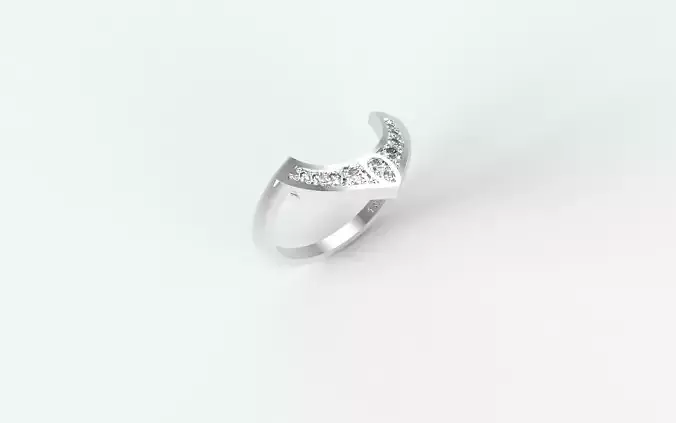 Matching ring oval shaped solitaire