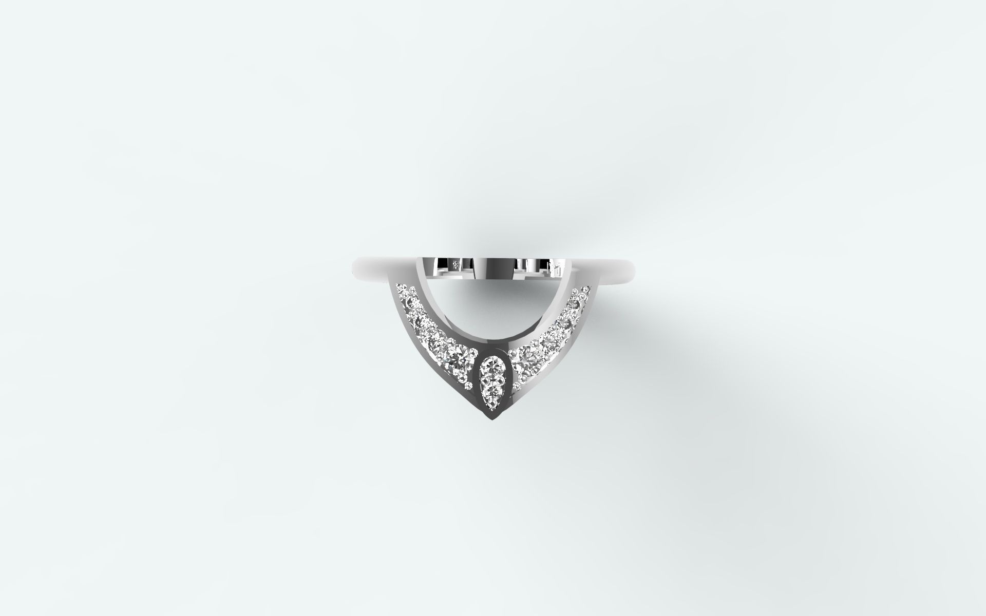 Matching ring oval shaped solitaire 3D print model_1