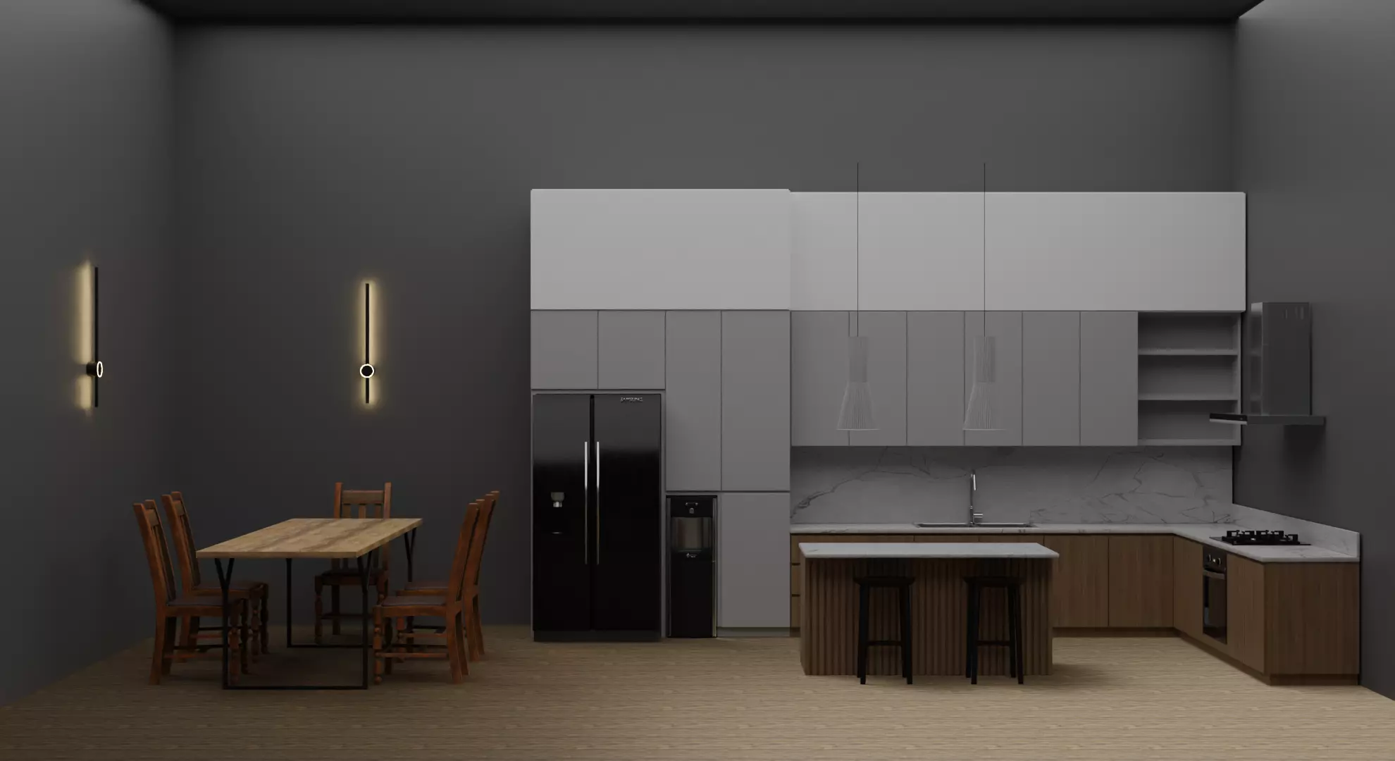 Kitchen Interior Design 3D model | CGTrader