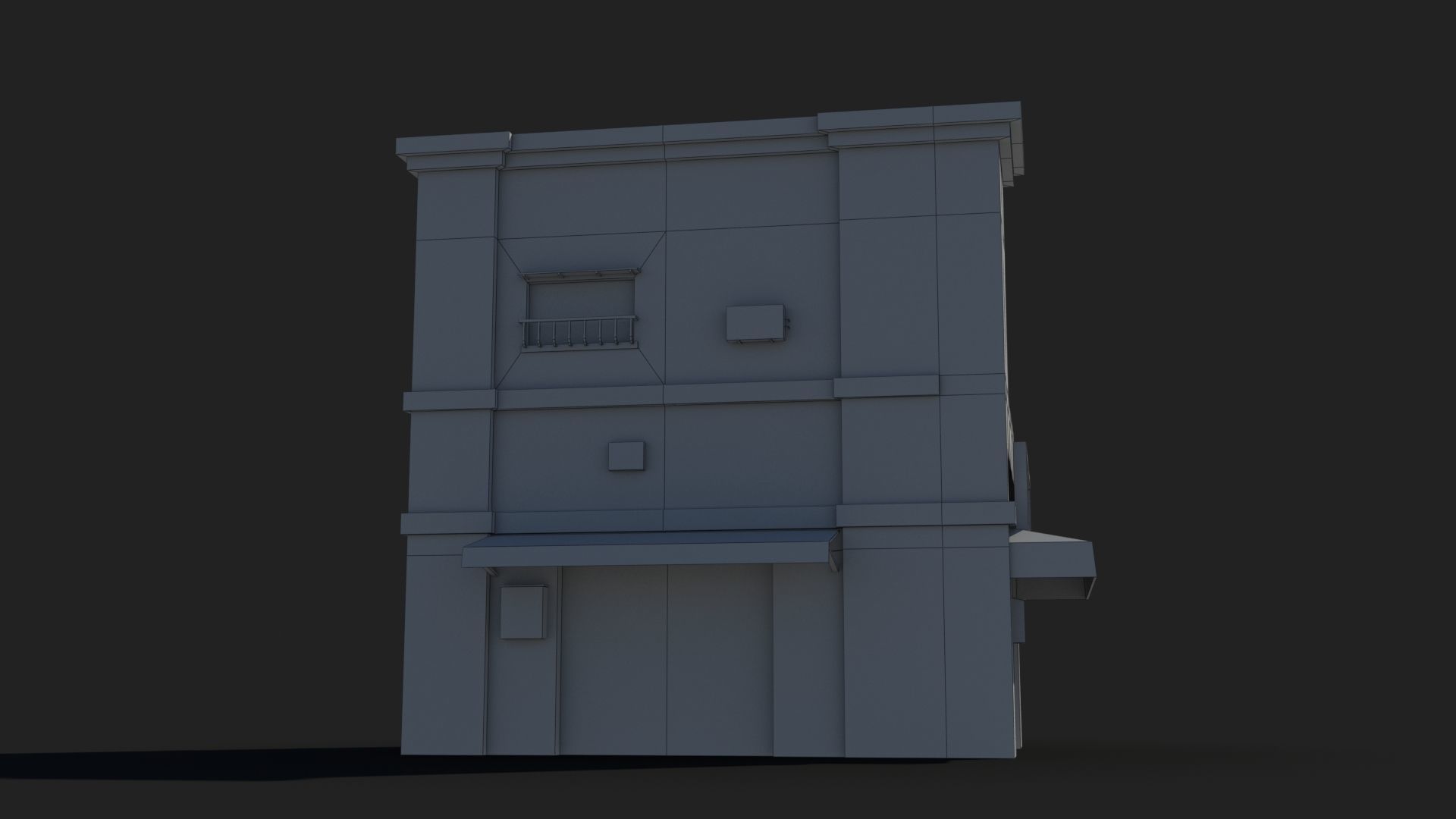 Japanese House x22 Low-poly 3D model_8