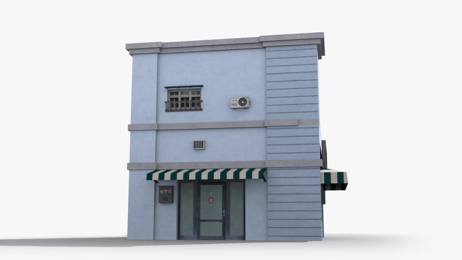 Japanese House x22 Low-poly 3D model_3
