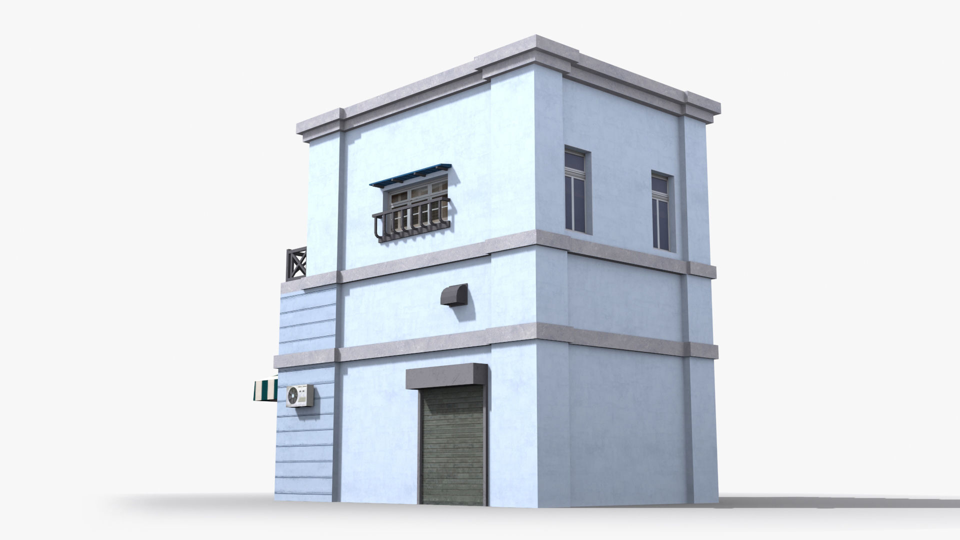 Japanese House x22 Low-poly 3D model_4