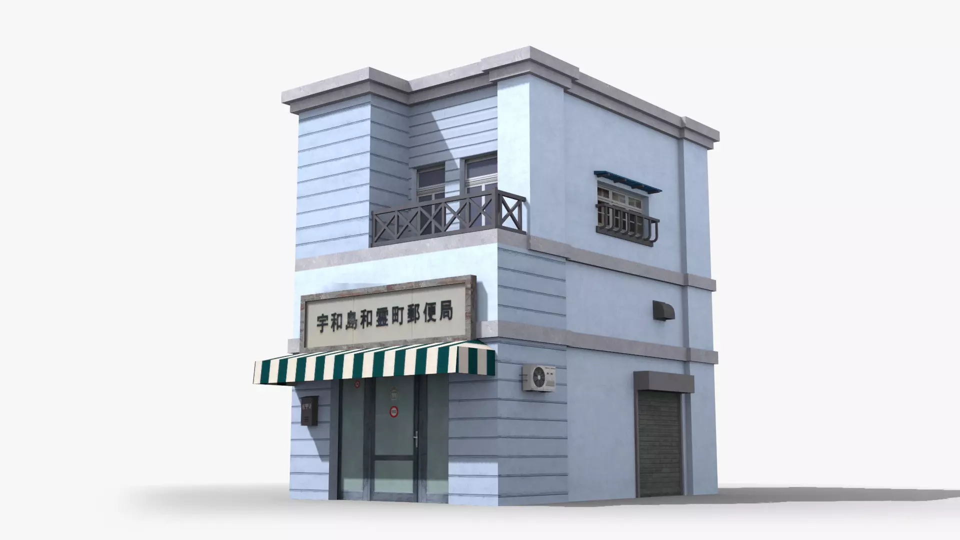 Japanese House x22 Low-poly 3D model_0