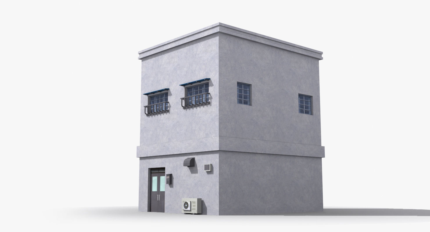 Japanese House x24 Low-poly 3D model_4