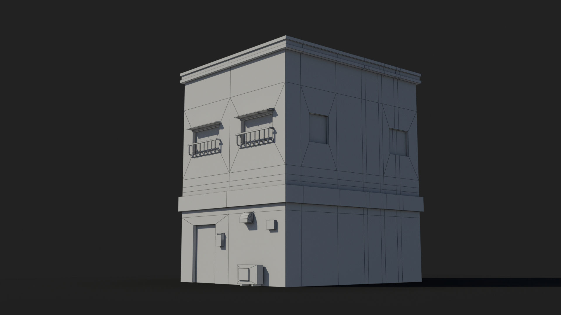 Japanese House x24 Low-poly 3D model_9