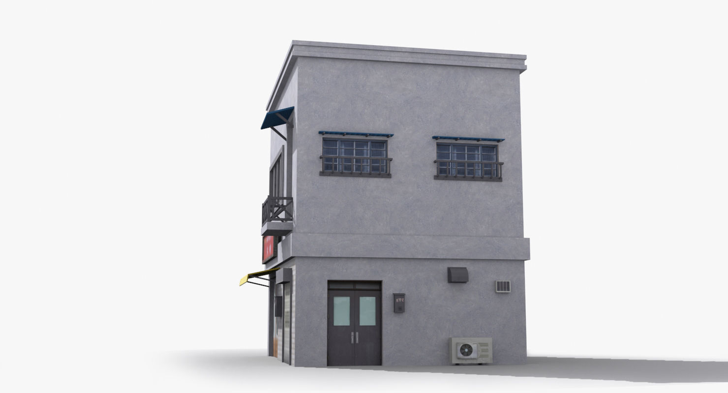 Japanese House x24 Low-poly 3D model_3