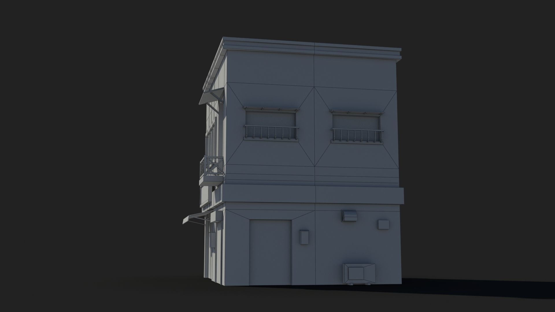 Japanese House x24 Low-poly 3D model_8
