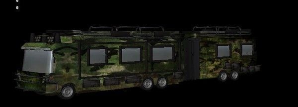 RVvehicle camouflage rv Low-poly 3D model_1