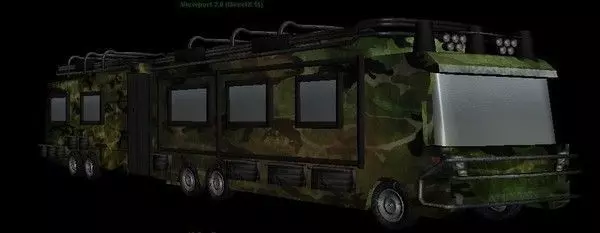 RVvehicle camouflage rv Low-poly 3D model_0