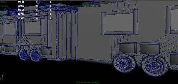 RVvehicle camouflage rv Low-poly 3D model_3