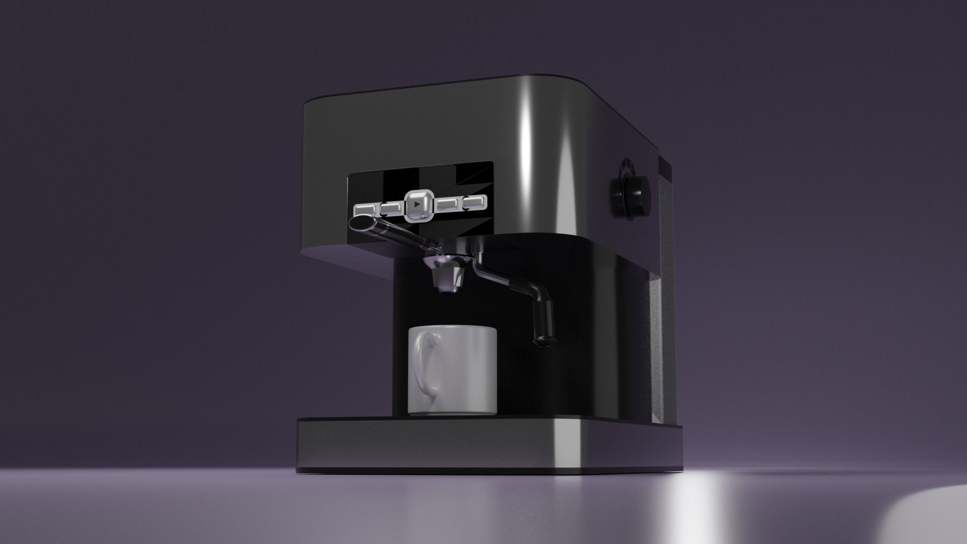 Coffee Machine Blender 3D Free 3D model_3