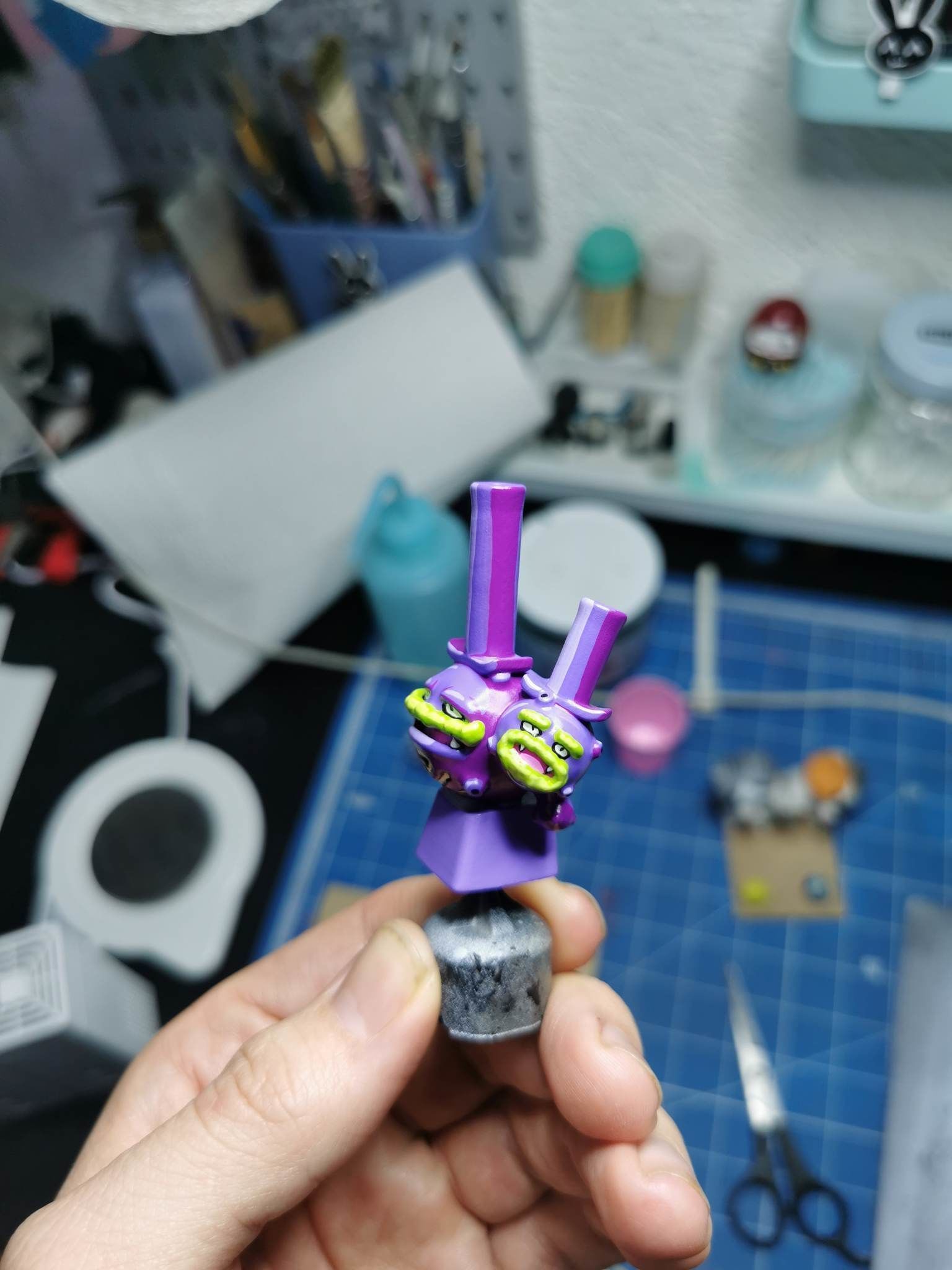 Keycap Weezing Alola 3D print model_3