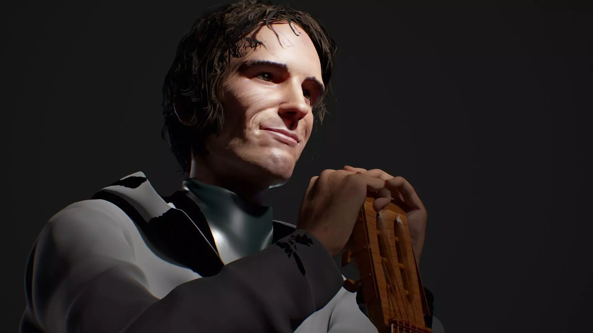 Luis Alberto Spinetta renderable 3D model