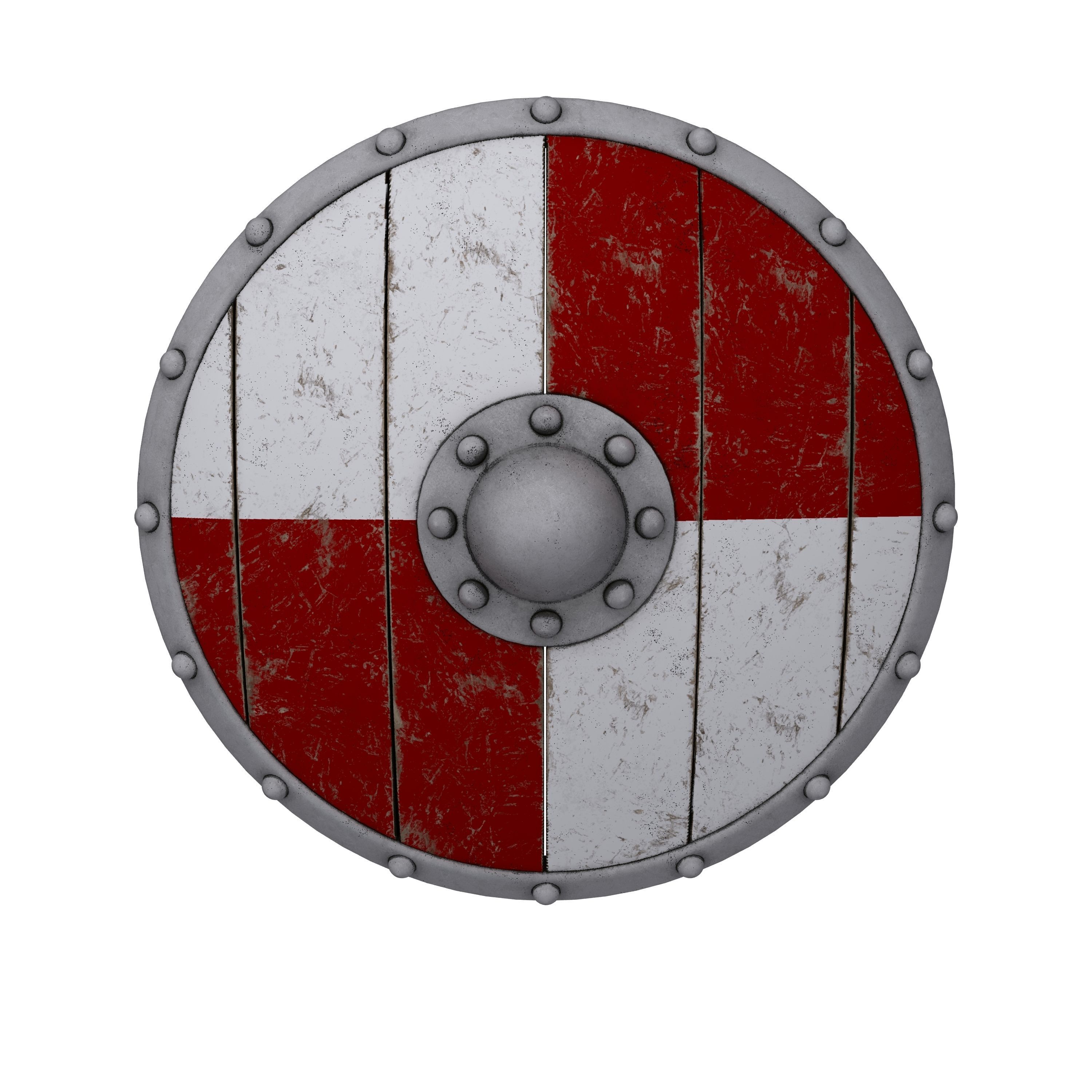 Viking shield 02 3D model_1