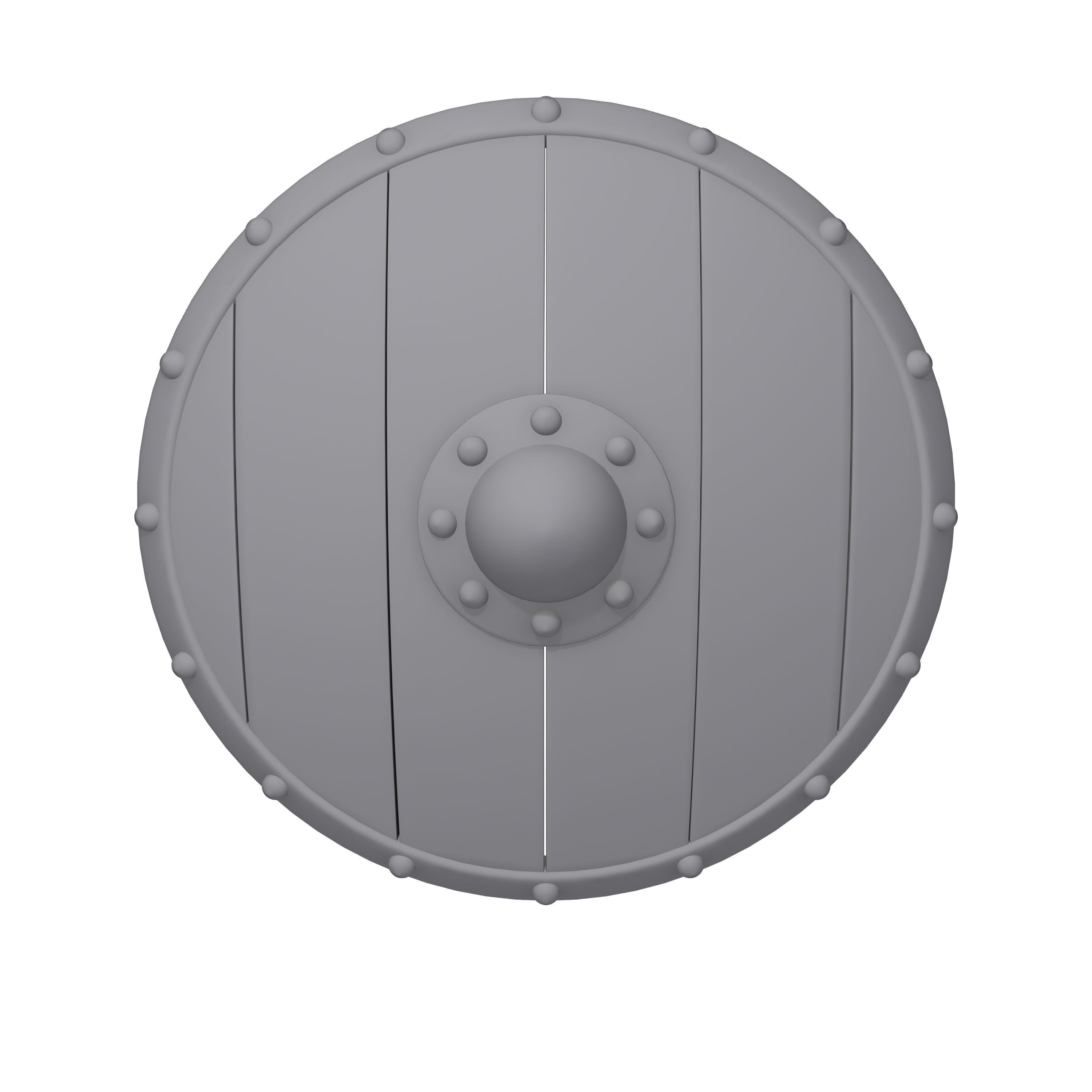 Viking shield 02 3D model_5