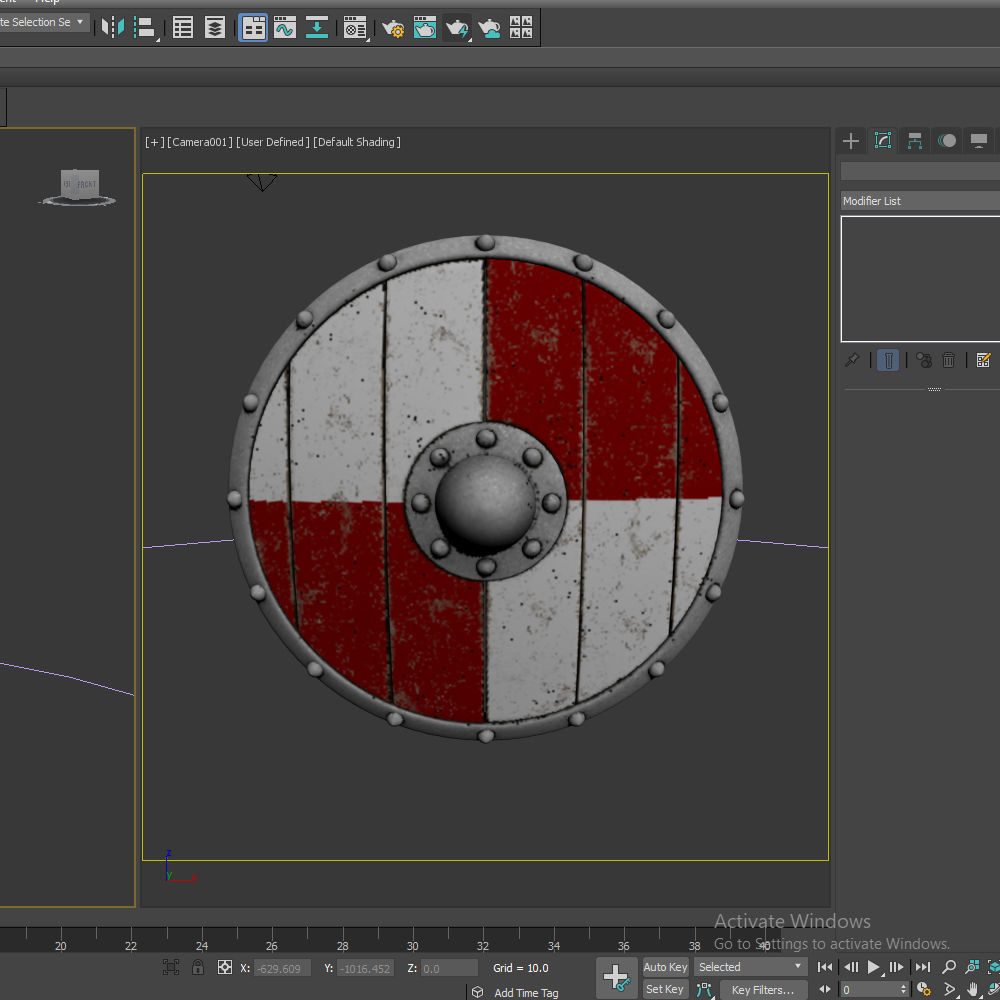 Viking shield 02 3D model_17