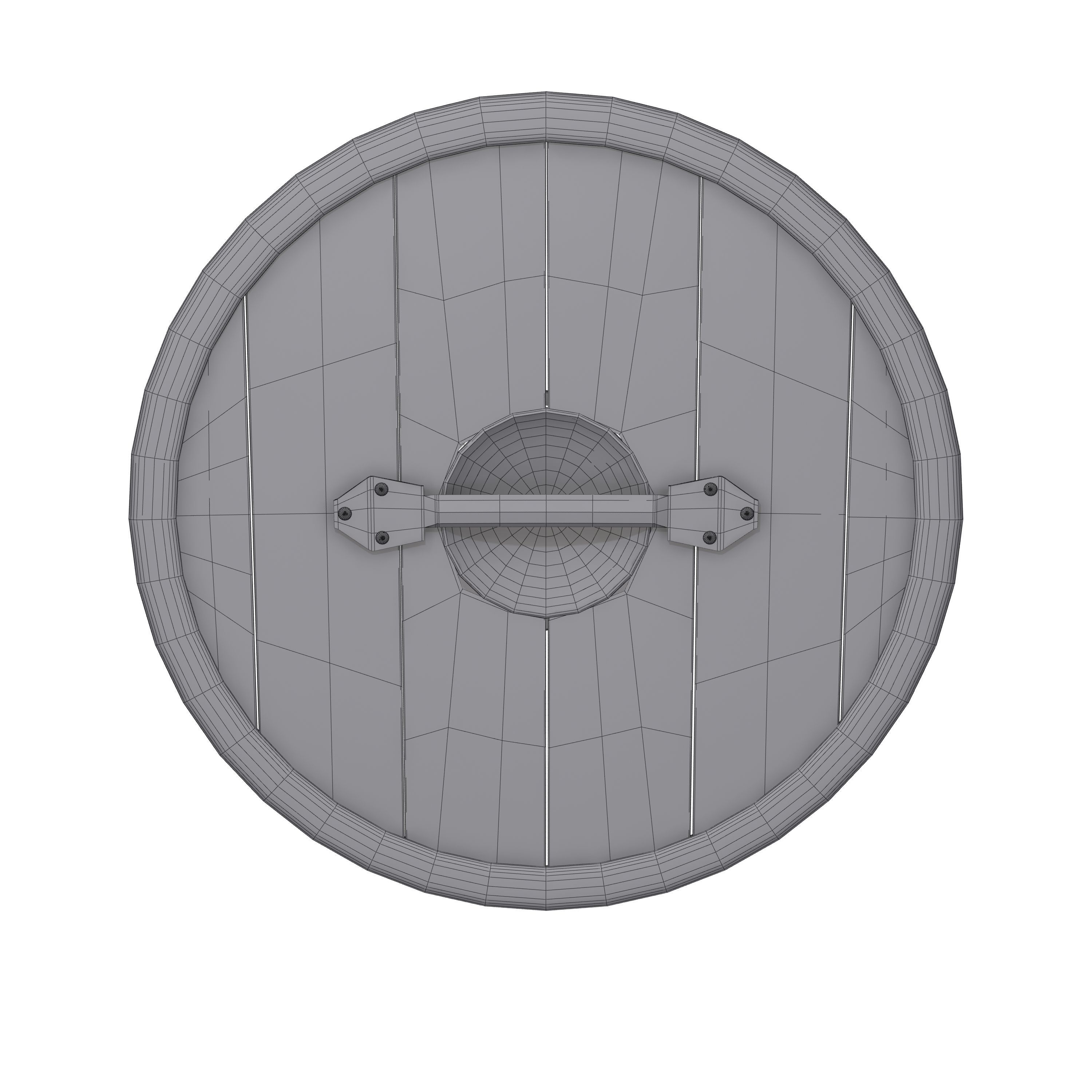 Viking shield 02 3D model_11