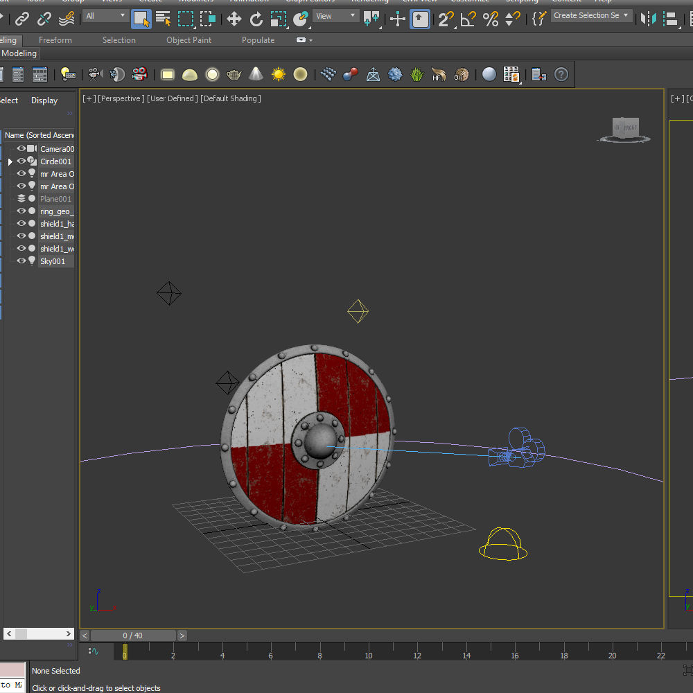 Viking shield 02 3D model_16