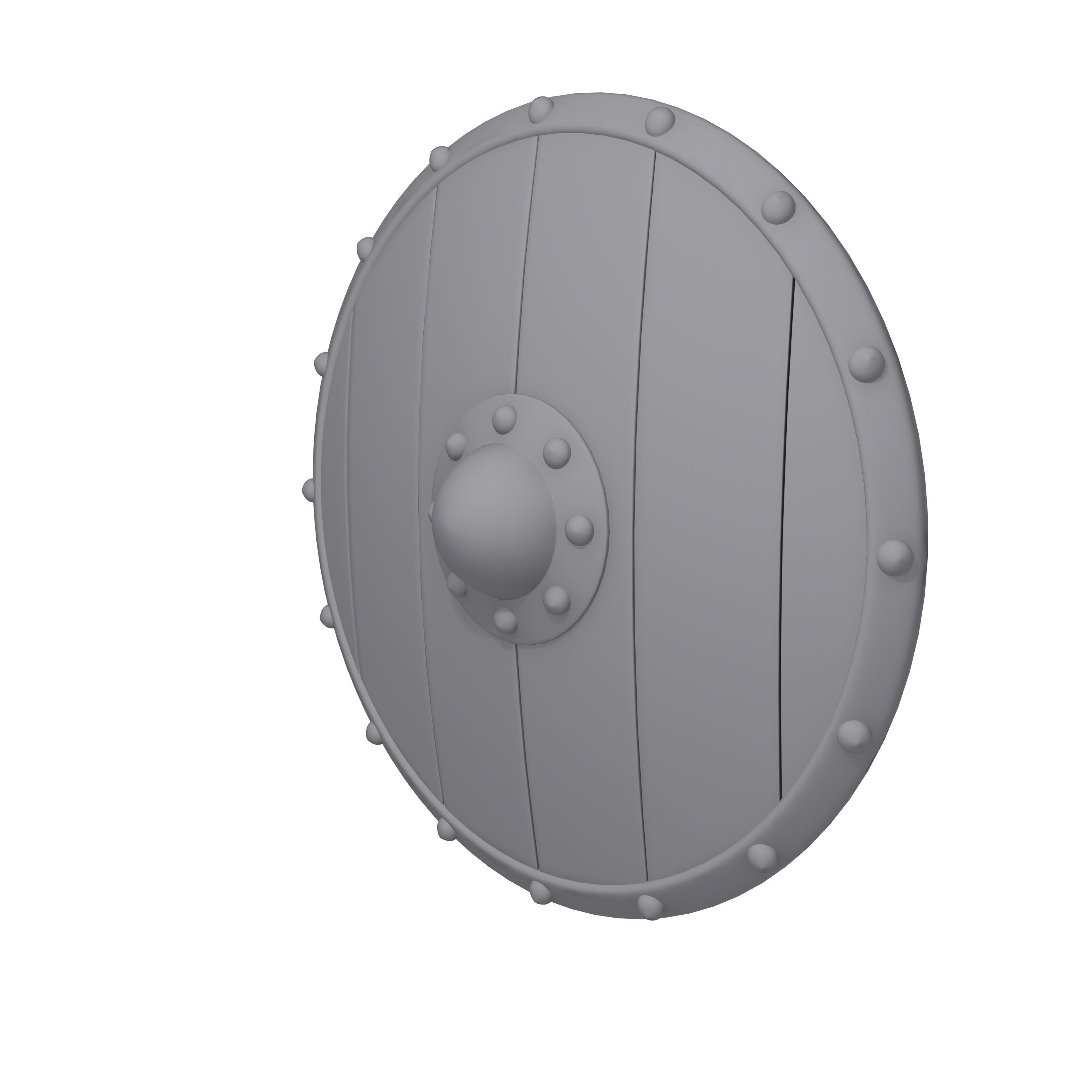Viking shield 02 3D model_8