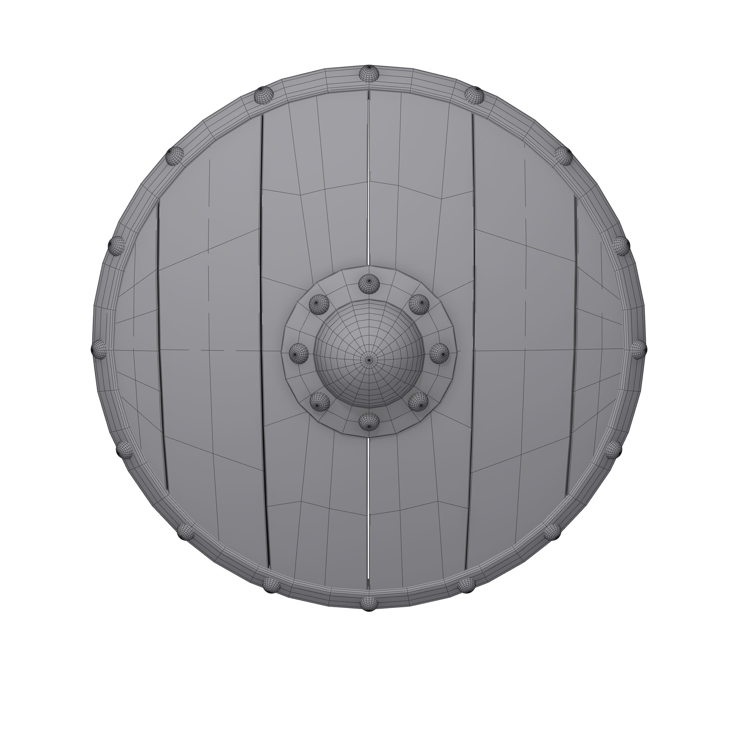 Viking shield 02 3D model_9