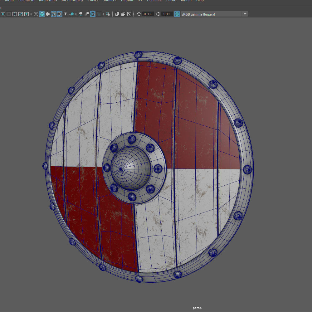 Viking shield 02 3D model_15