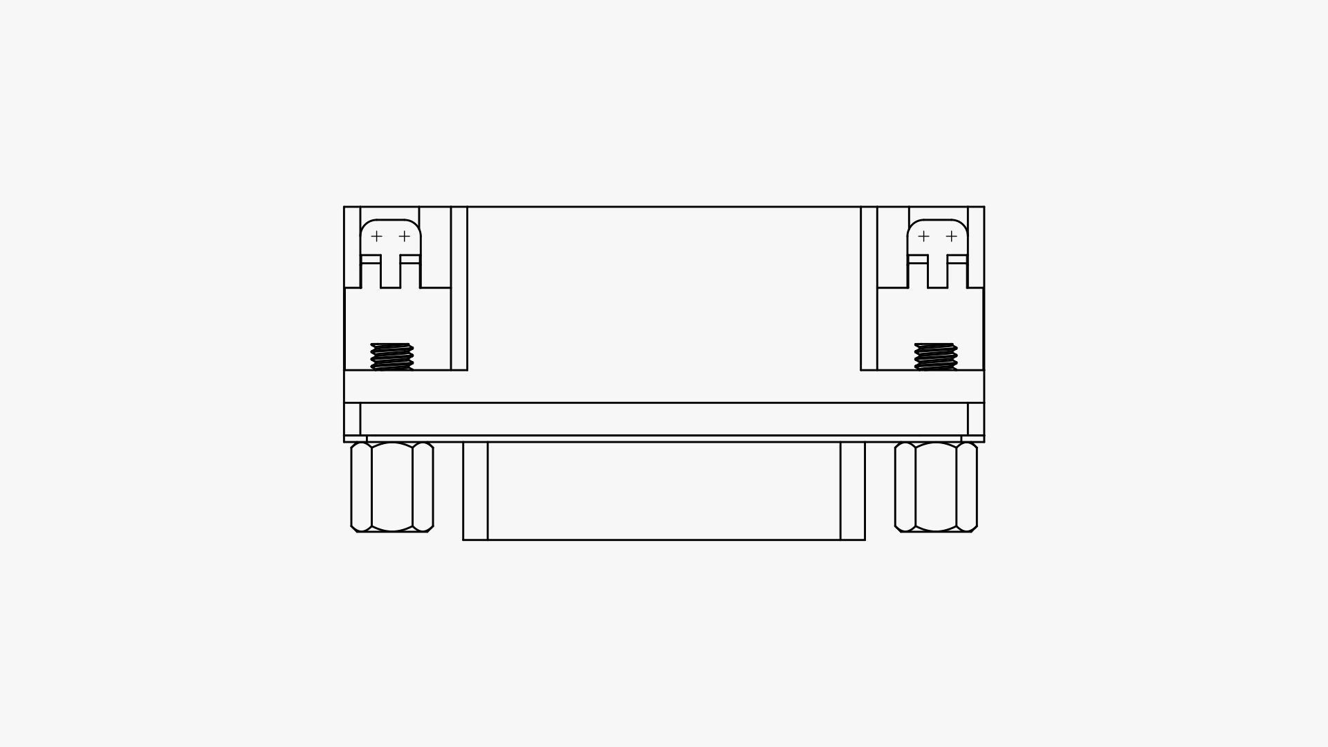 DB15 female connector elbow through hole 3D model_4
