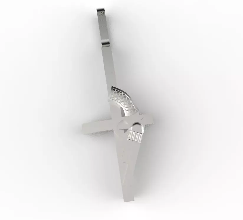 cross and revolver 3D print model