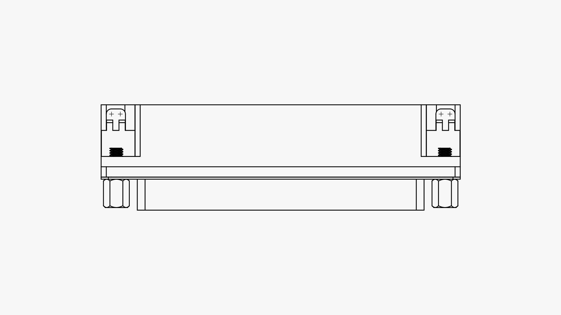 DB37 female cpnnector elbow through hole 3D model_4