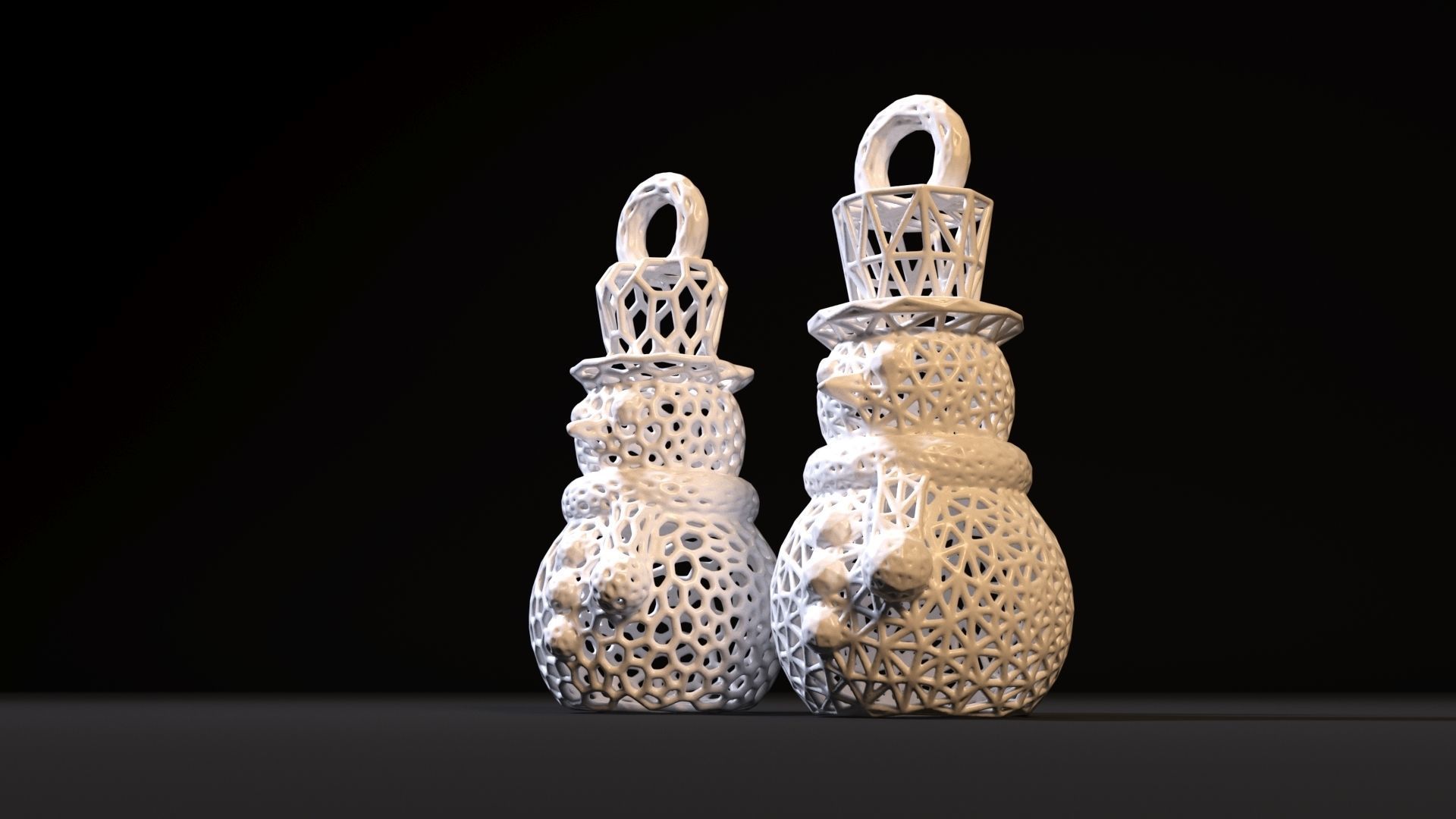 Christmas toy snowman 3D print model_9