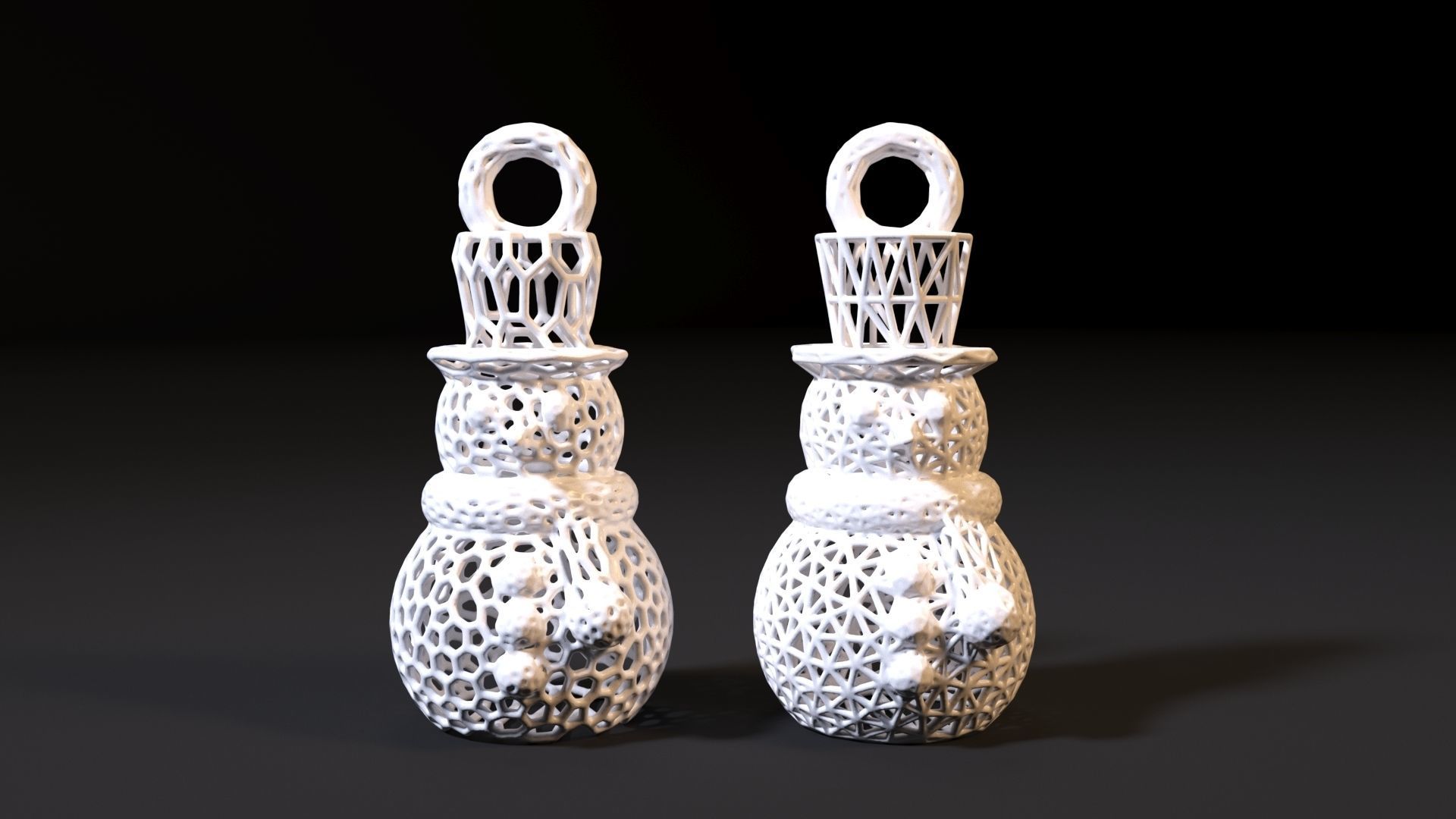 Christmas toy snowman 3D print model_7