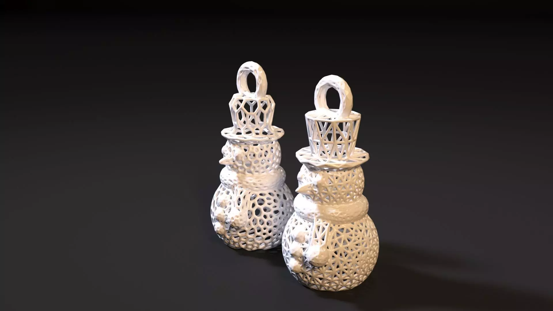 Christmas toy snowman 3D print model_0