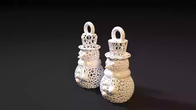 Christmas toy snowman 3D print model