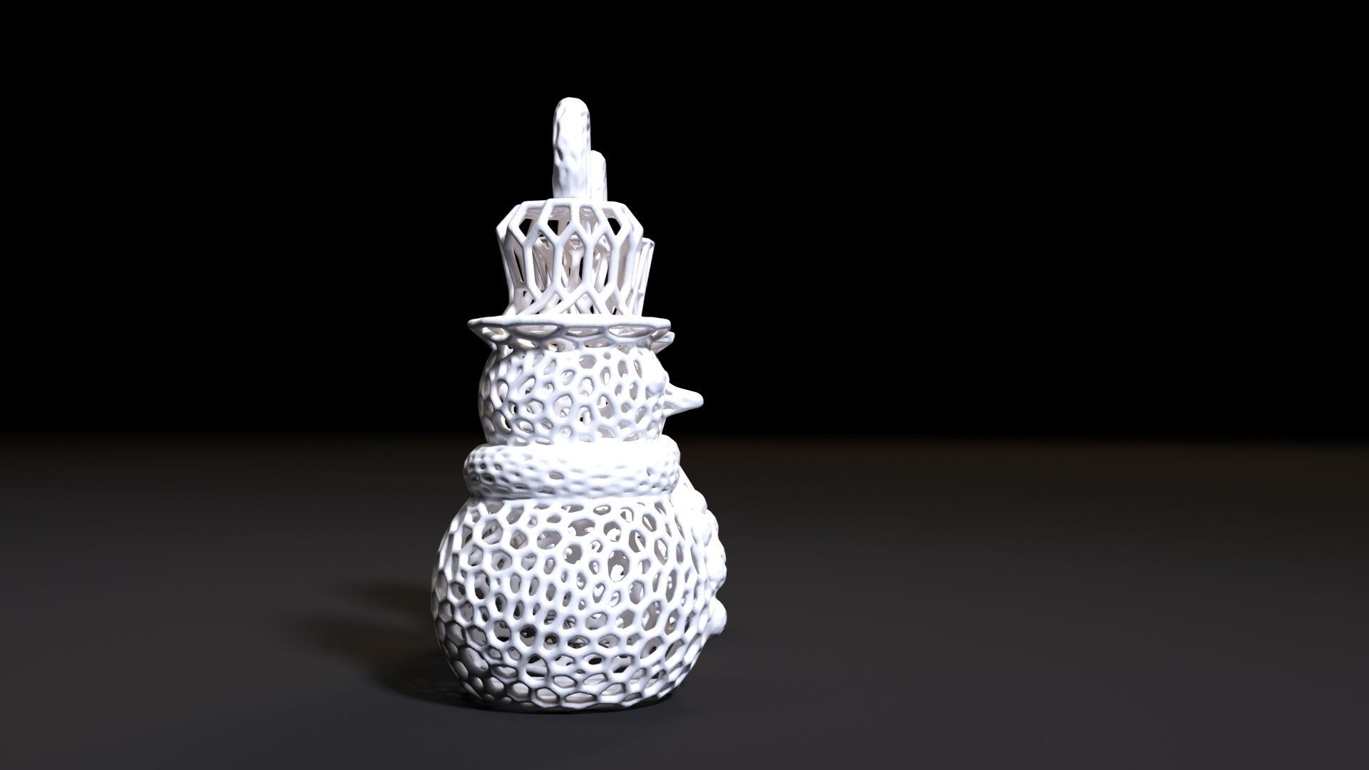 Christmas toy snowman 3D print model_5