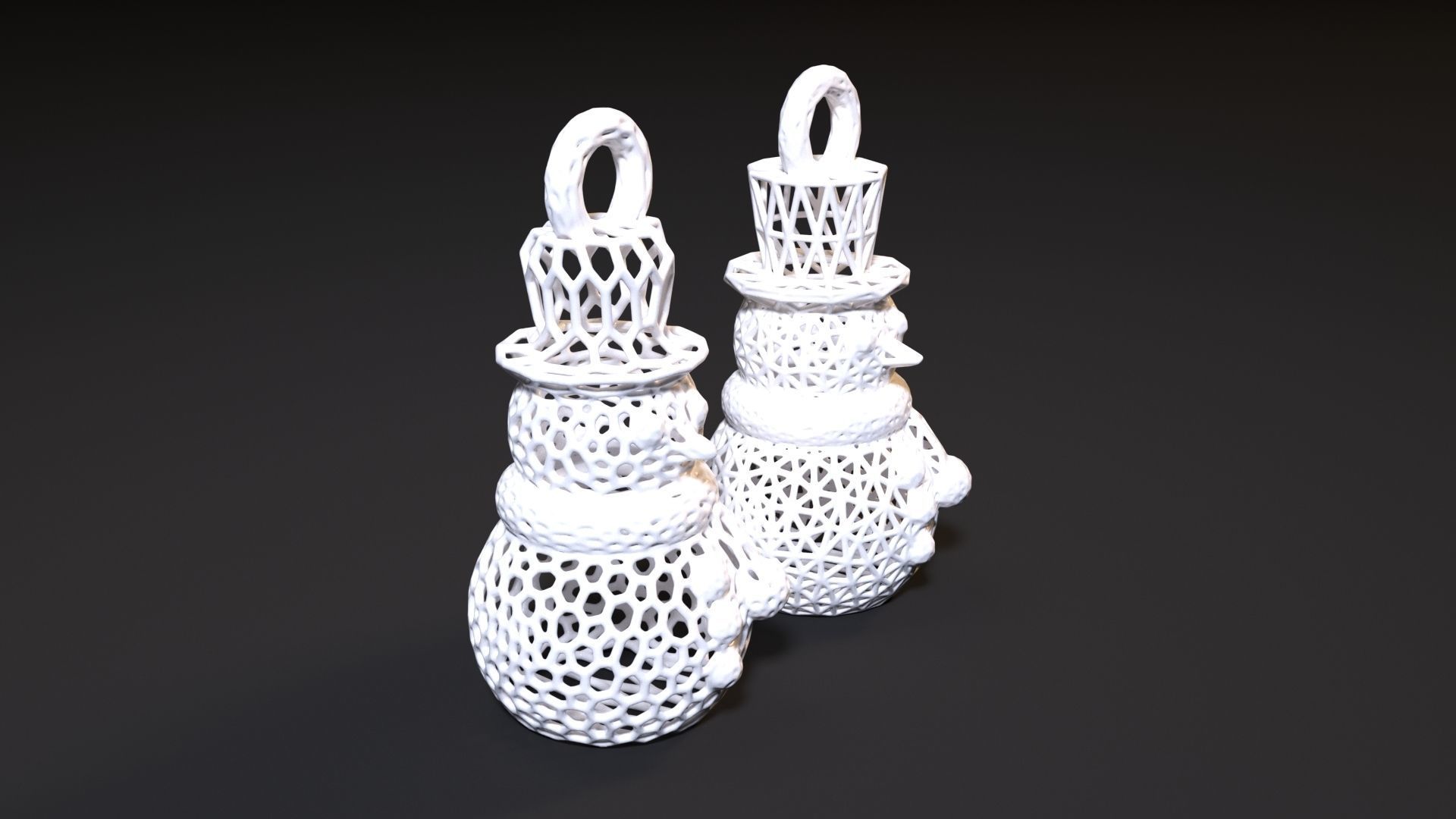 Christmas toy snowman 3D print model_6