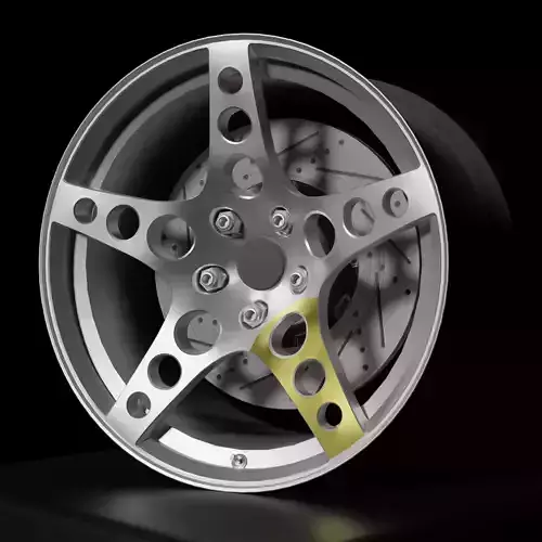 HGK - Wheels - Game Ready Low-poly 3D model